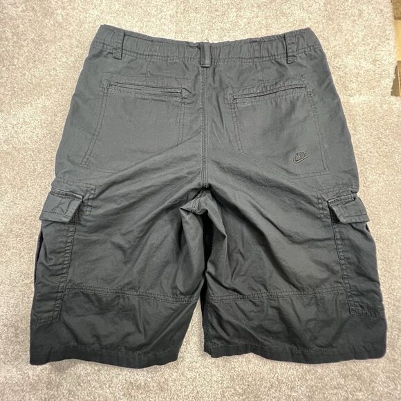 Vtg Nike 10’’ Cargo Shorts Mens Medium Loose Fit Skater Y2K Grunge Baggy - Picture 9 of 10